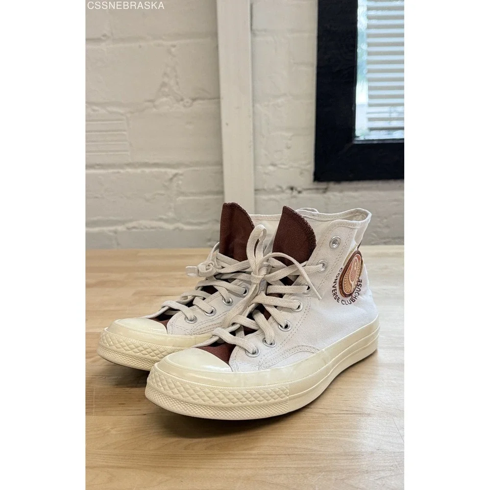 Converse White Men's A05681C Chuck 70 High Clubhouse Oak - Size 5